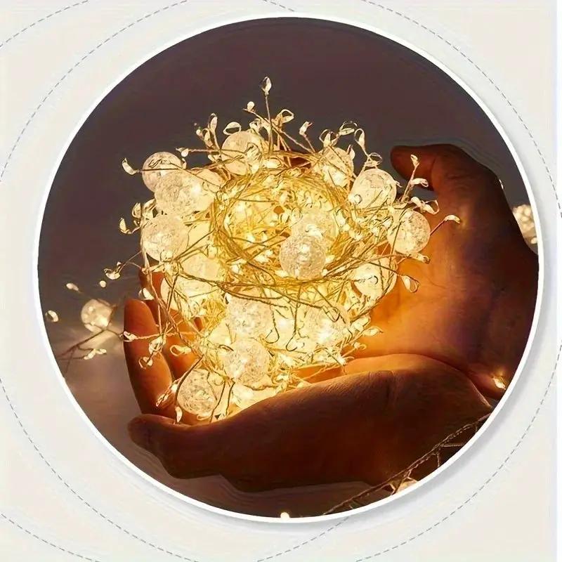 LED Garland String Lights 200cm Long with Warm & Cool LEDs by House Of Avana