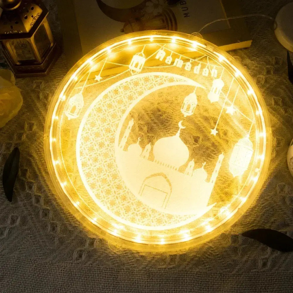 LED Lights - Ramadan Eid Mubarak 12.5cm by House Of Avana