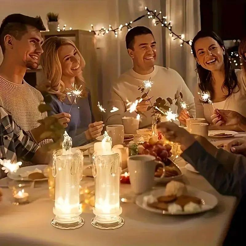 LED Pillar Candles Christmas Decor, Flameless by House Of Avana
