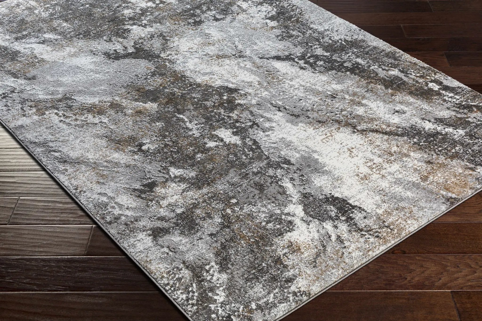 Leganes Brown Marble Rug by Boutique Rugs