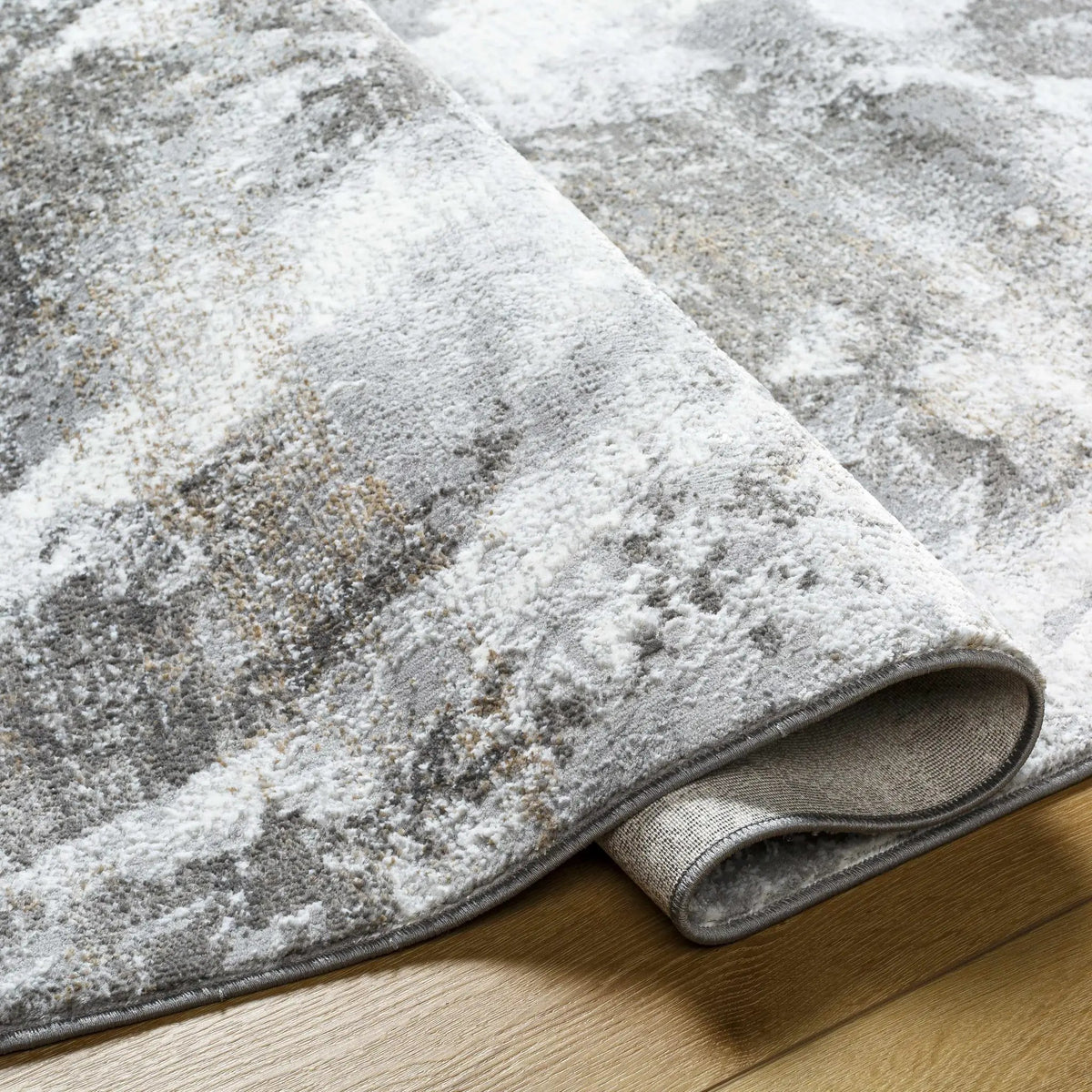 Leganes Brown Marble Rug, detail