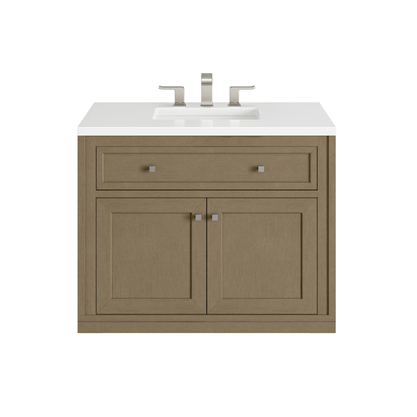 James Martin Chicago 36" Single Bathroom Vanity, Walnut Whisper, view 35