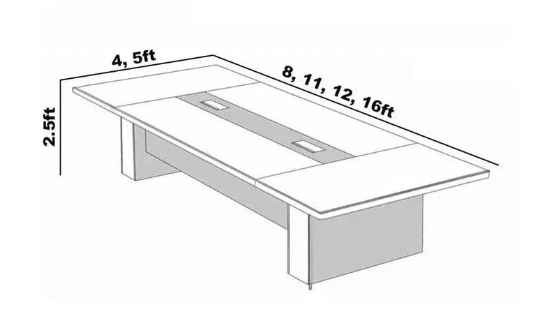 Hendley · Black Conference Room Table by Arc Grove