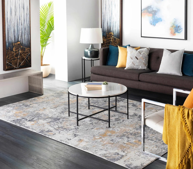Lenzburg Faux Silk Abstract Rug by Boutique Rugs