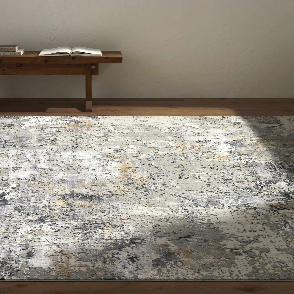 Lenzburg Faux Silk Abstract Rug, photo 8 of 18