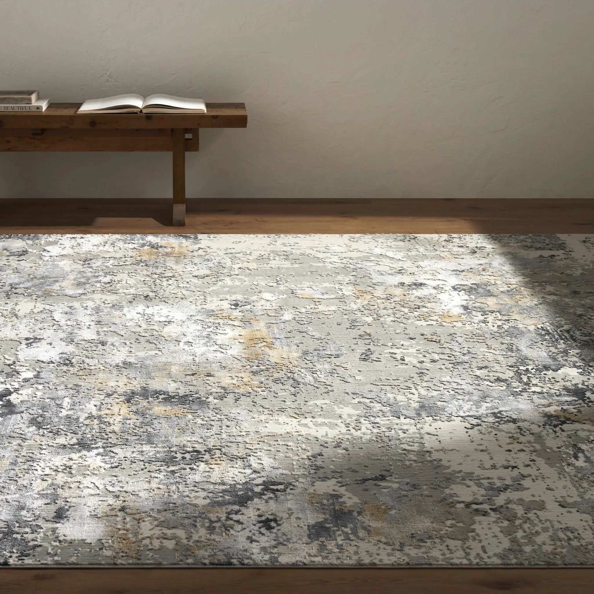 Lenzburg Faux Silk Abstract Rug by Boutique Rugs