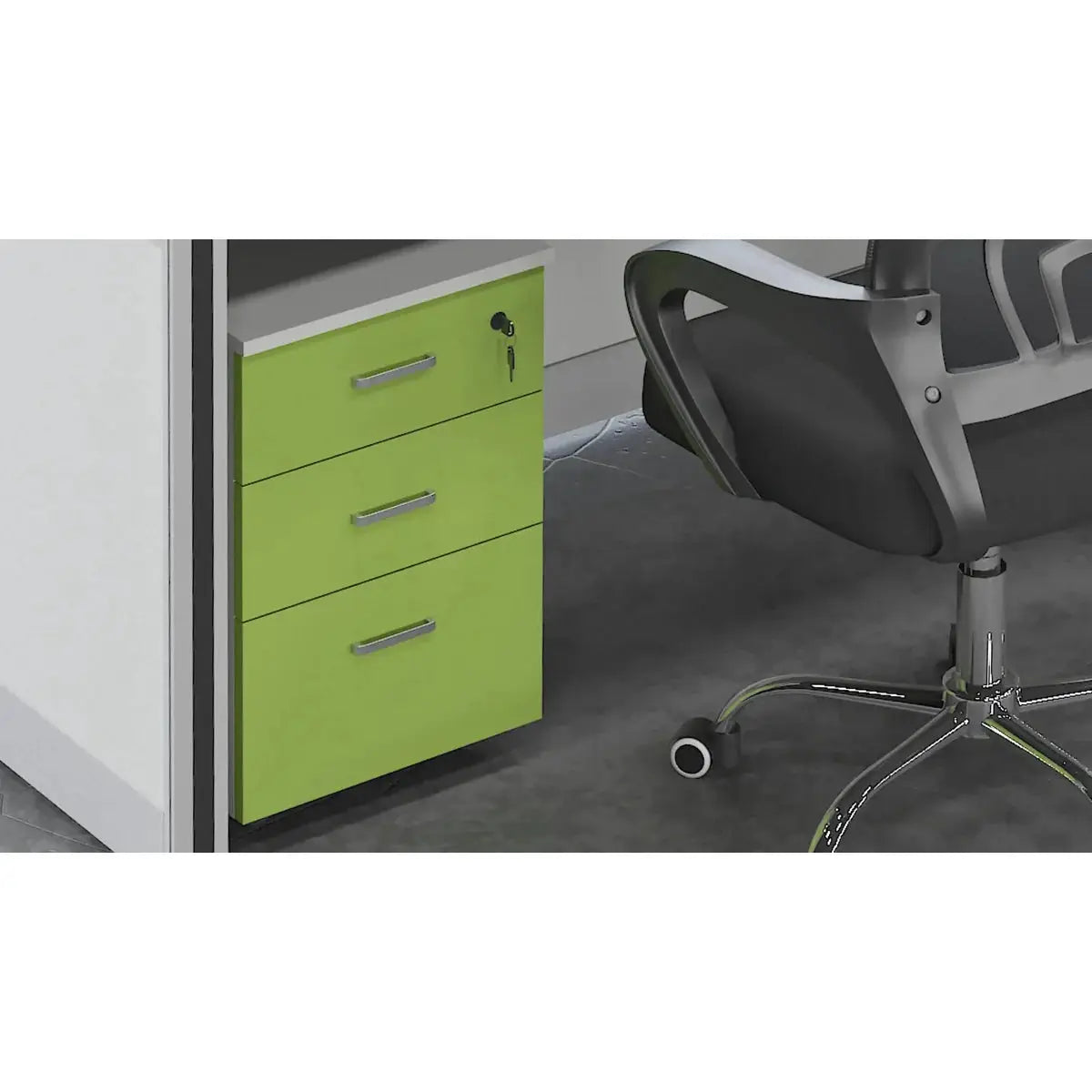 Velnor · L-Shaped Cubicle Workstation by Arc Grove