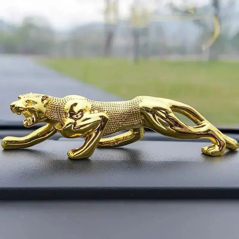 Luxury Running Leopard Car Dashboard Figurine for Home & Office Decor by House Of Avana