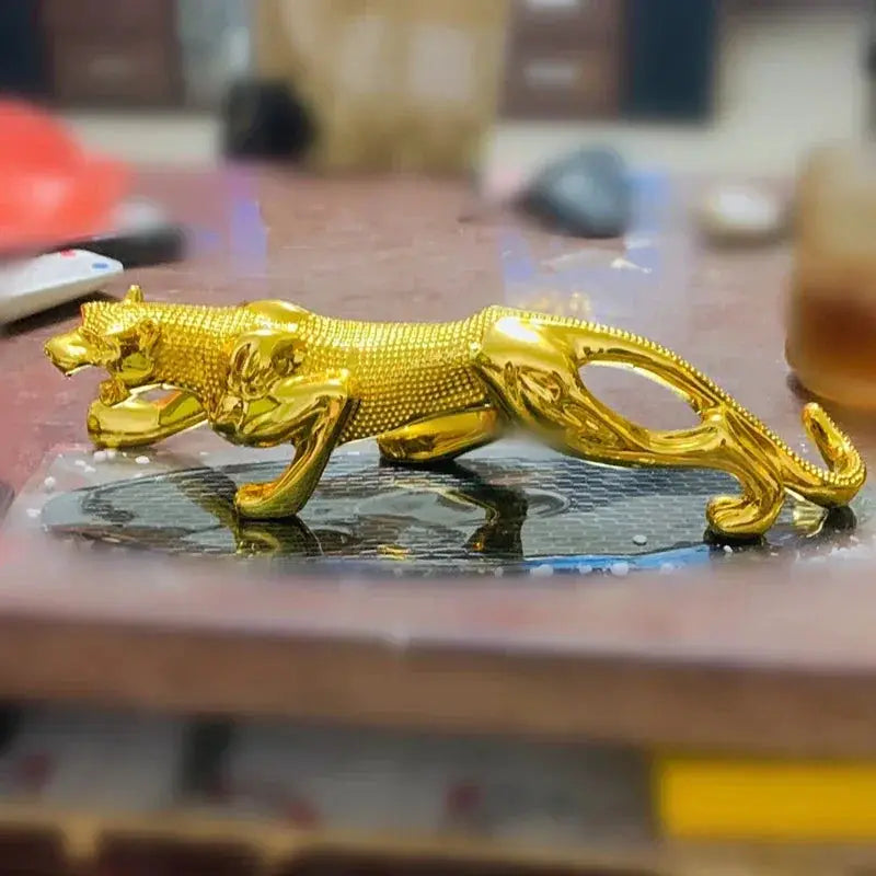 Luxury Running Leopard Car Dashboard Figurine for Home & Office Decor by House Of Avana