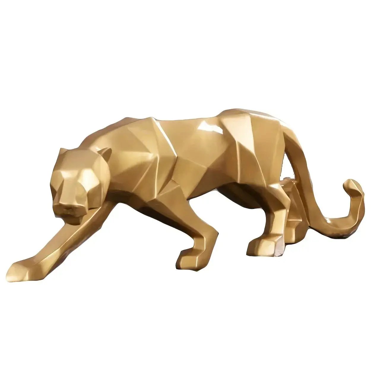 Leopard Sculpture - Handcrafted Modern Abstract Large by House Of Avana