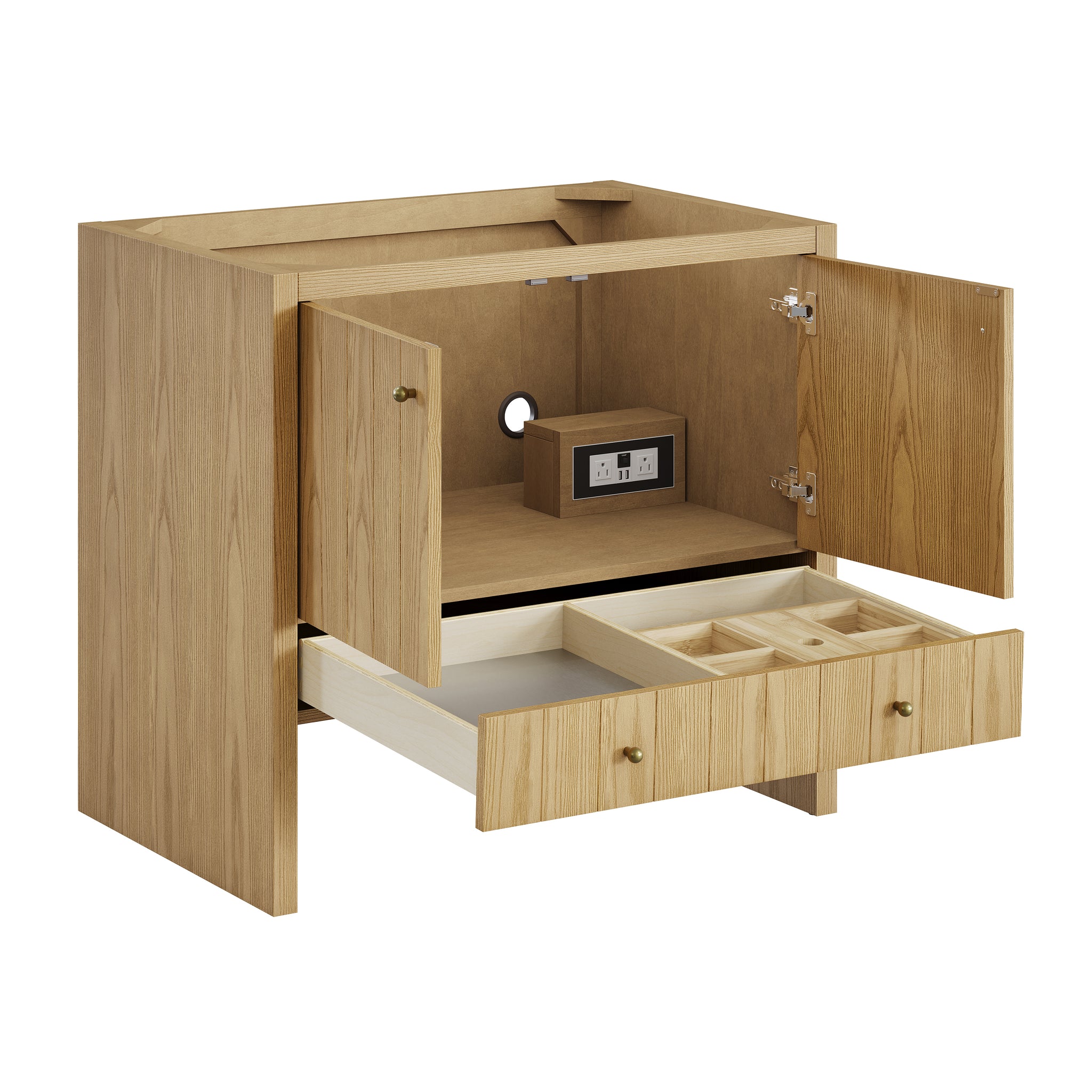 James Martin Hudson 36" Single Bathroom Vanity, Light Natural Oak, view 17