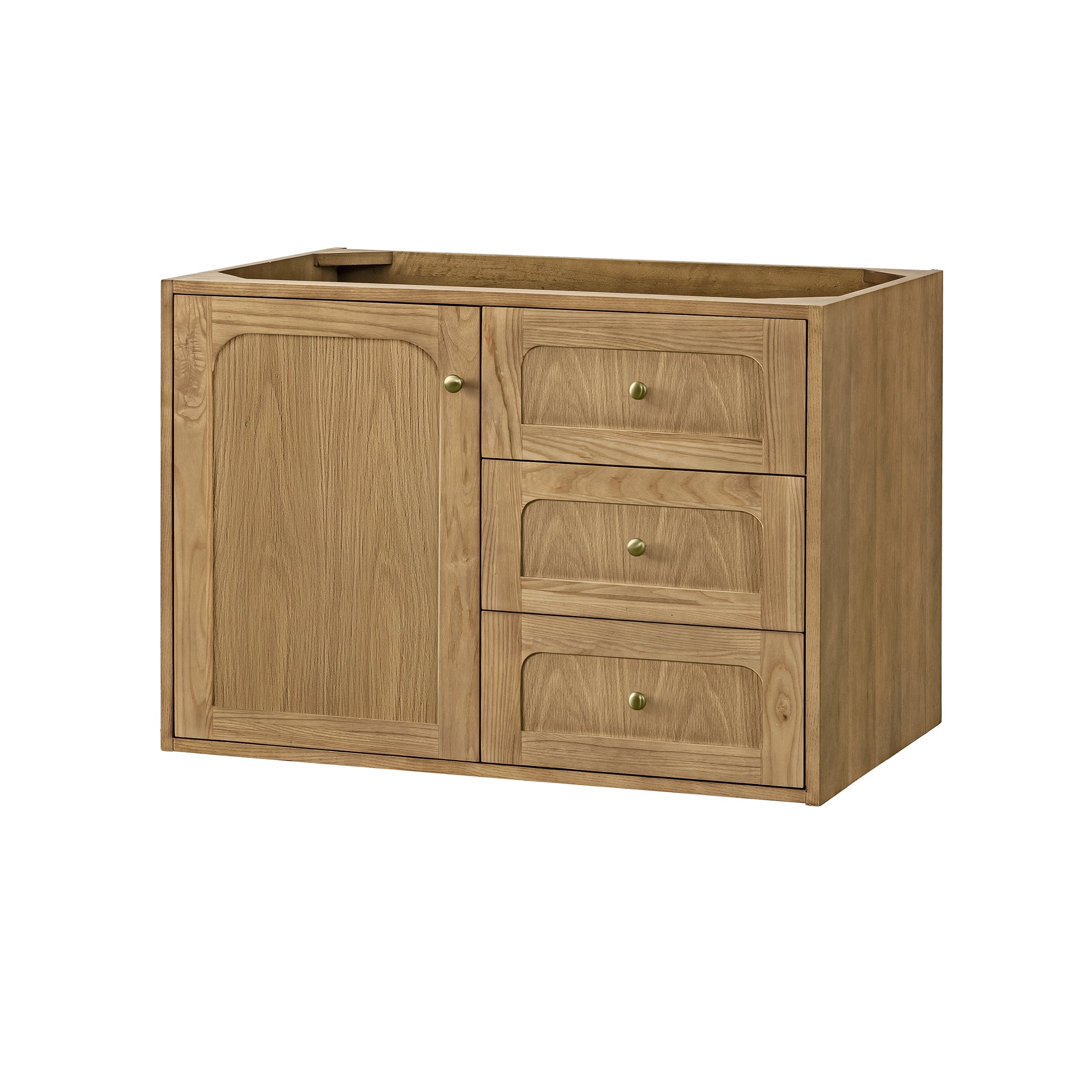 James Martin Laurent 36" Dual Mount Single Bathroom Vanity, Light Natural Oak, view 15