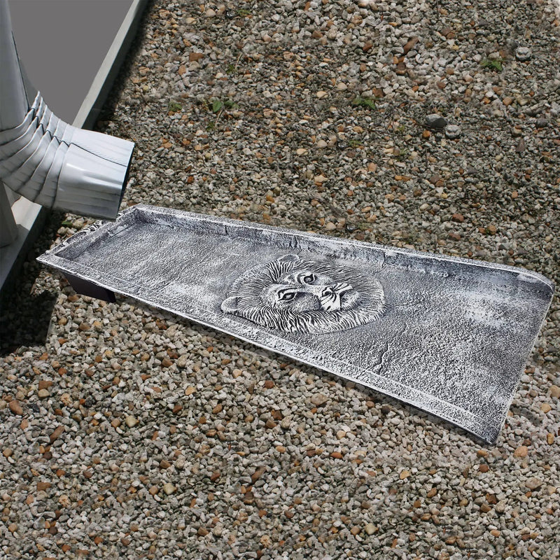 White Lion 24-in Cast Aluminum Downspout Gutter Splash Block by Sharicks