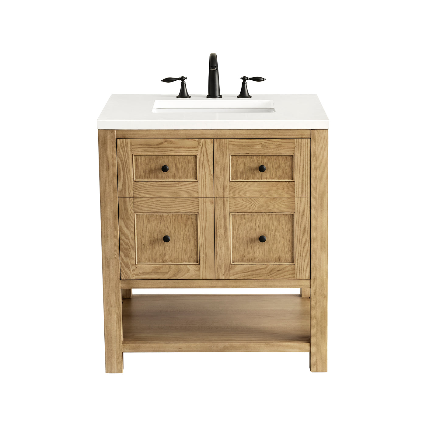 James Martin Breckenridge 30" Single Bathroom Vanity, Light Natural Oak, view 26