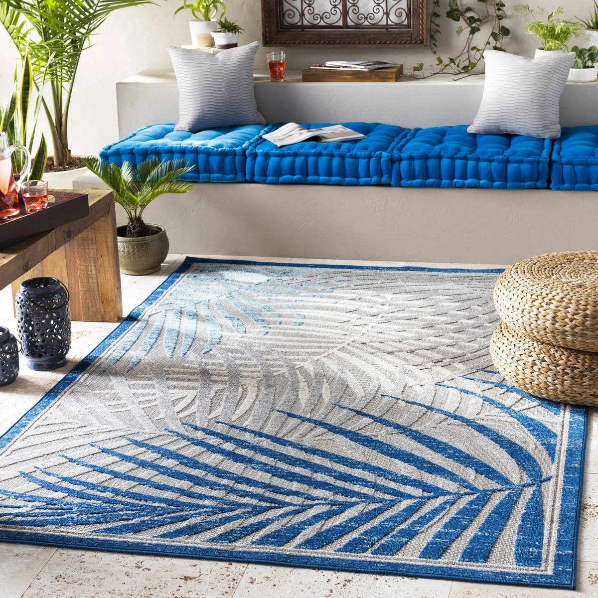 Liberal Outdoor Area Rug, installed in a room