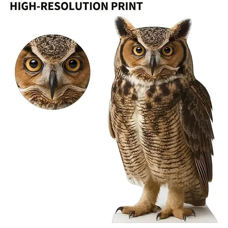 Life Size Owl Cardboard Cutout Standup for Events and Decor by House Of Avana