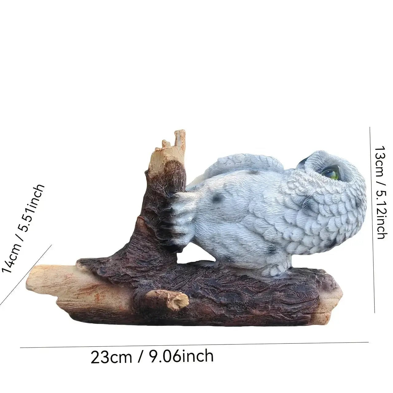 Lifelike Owl Statue Tree and Wall Decor for Garden and Home by House Of Avana