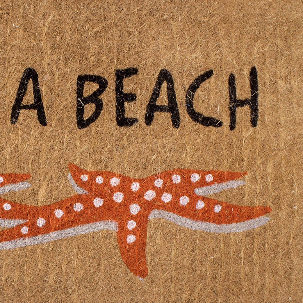 Life's a Beach Starfish Coir Doormat by Fab Habitat
