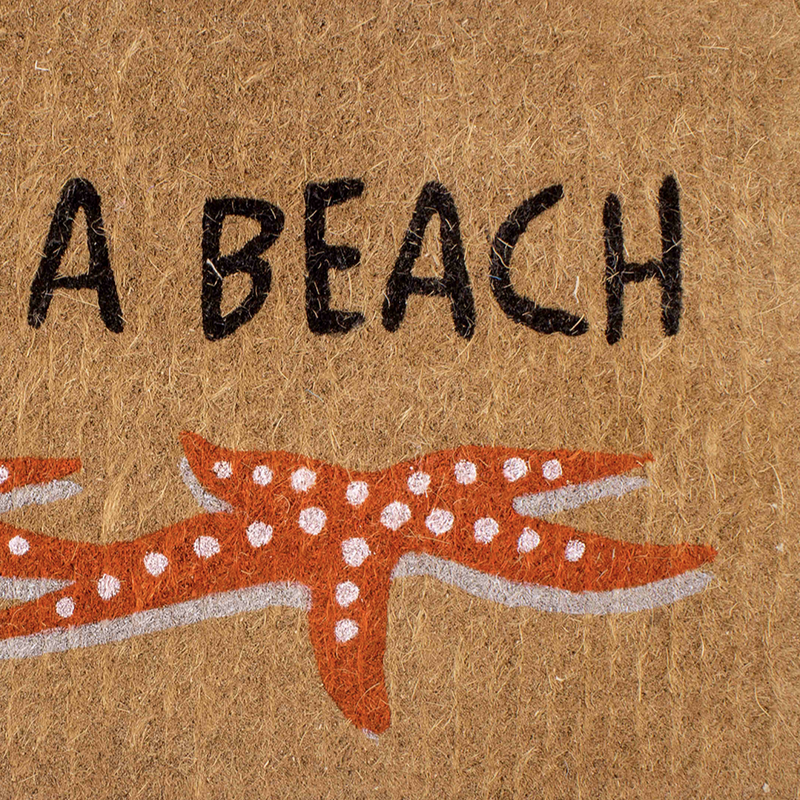 Life's a Beach Starfish Coir Doormat by Fab Habitat