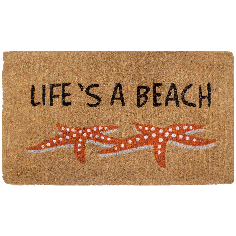 Life's a Beach Starfish Coir Doormat by Fab Habitat
