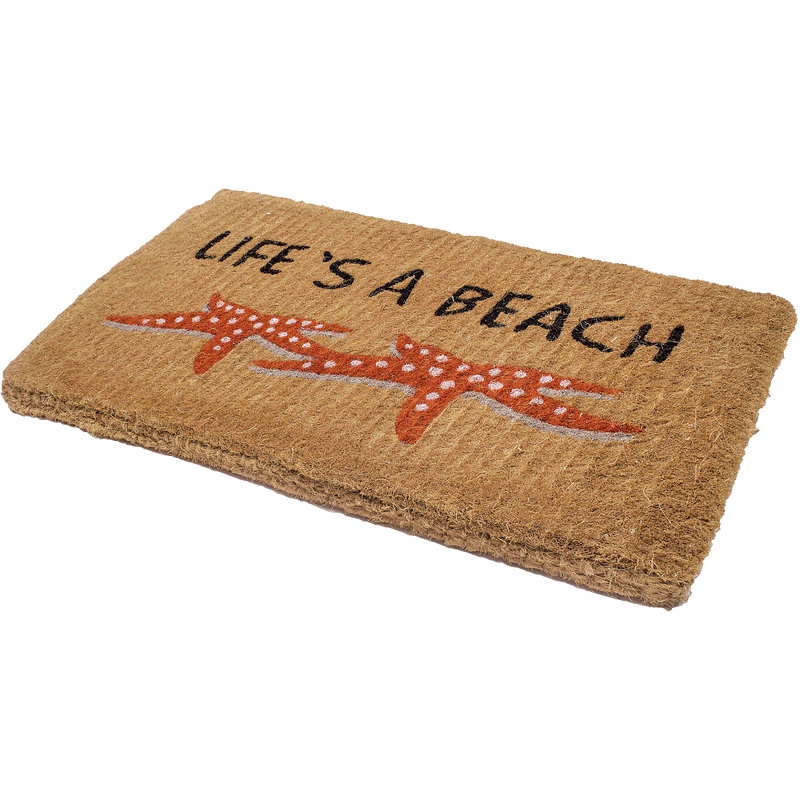 Life's a Beach Starfish Coir Doormat by Fab Habitat