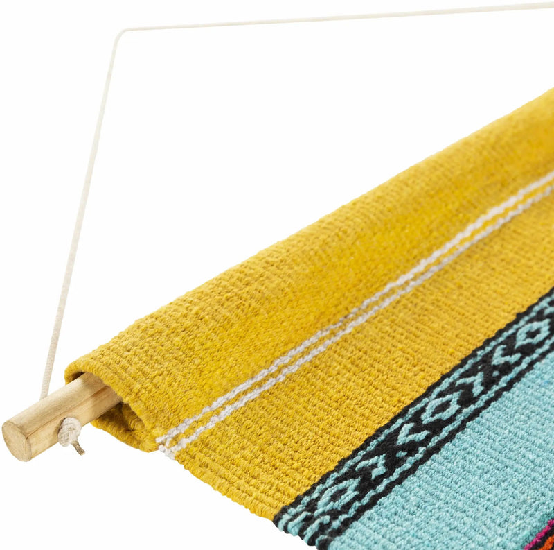 Ligaya Colorful Striped Bohemian Wall Hanging - Clearance by Boutique Rugs