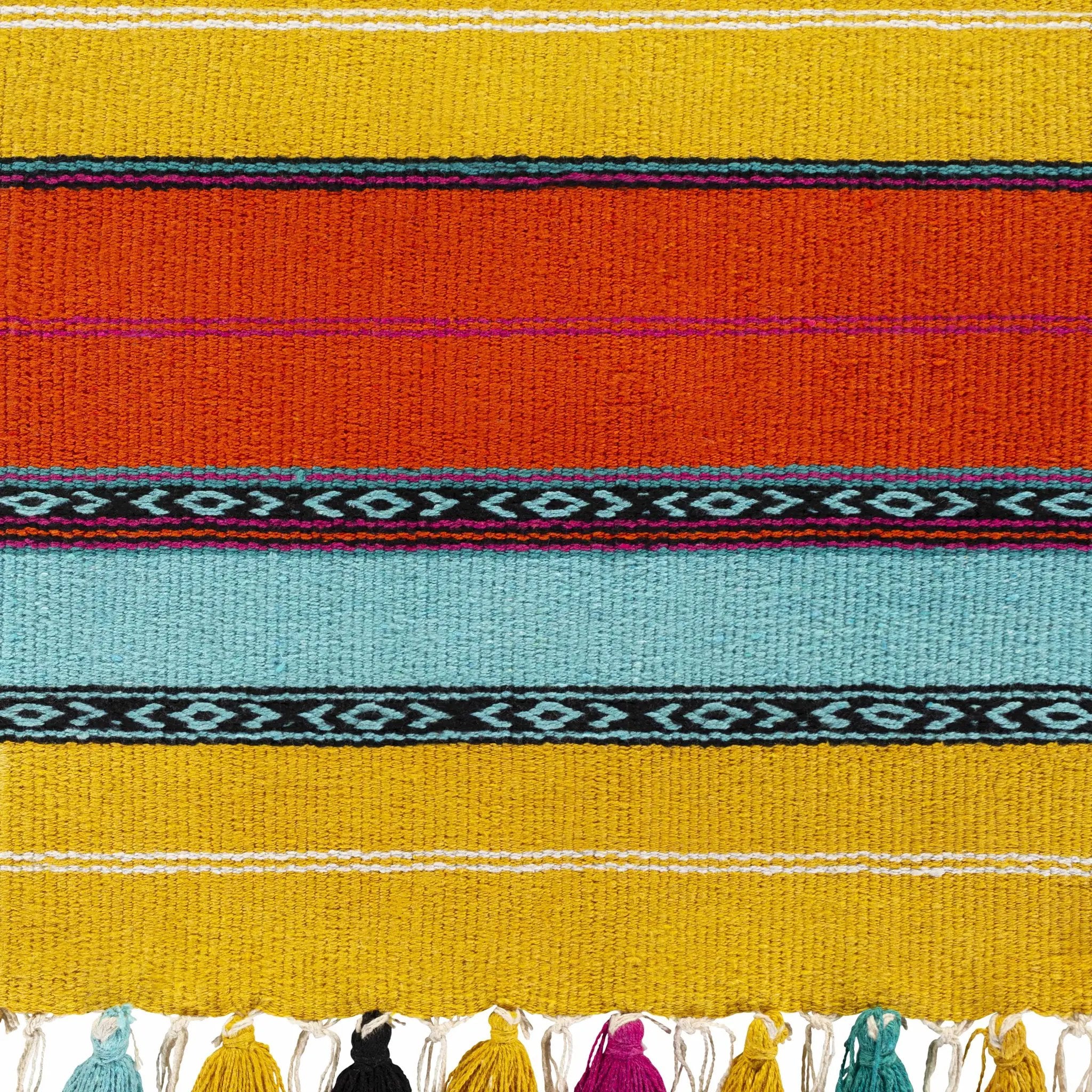 Ligaya Colorful Striped Bohemian Wall Hanging - Clearance by Boutique Rugs