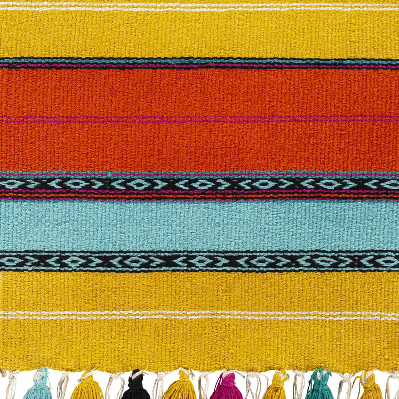 Ligaya Colorful Striped Bohemian Wall Hanging - Clearance by Boutique Rugs