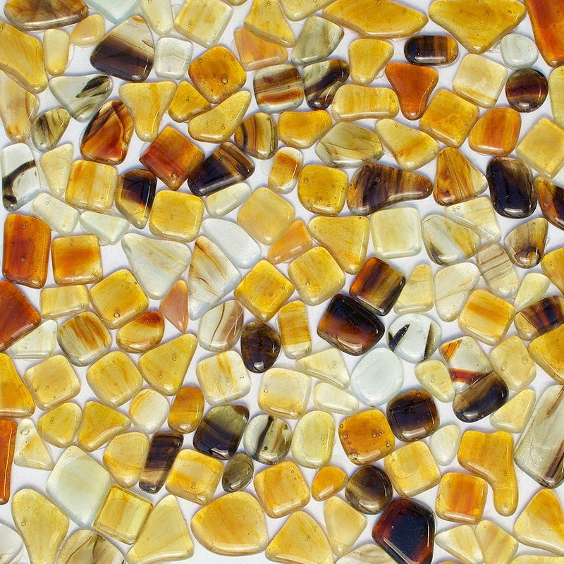 Light Honey Glossy Gloss Glass Mosaics 12x12 Glass Glossy 12x12 Mosaics