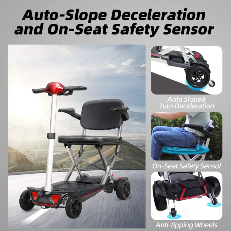 Lightweight Powered Folding Mobility Scooter For Adults And Seniors (SAK53214) by SAKSBY WHOLESALE