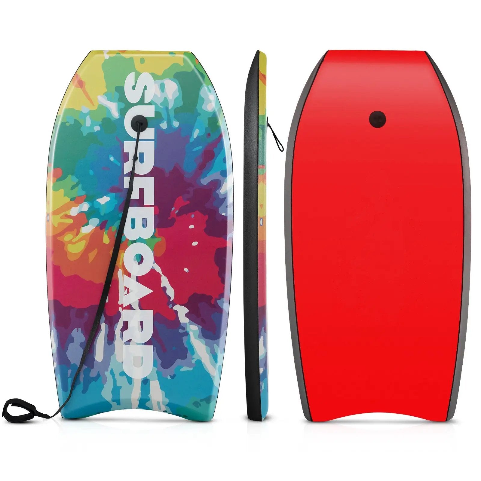 33/37/41 Inches Lightweight Body Board Boogie Board with EPS Core XPE Deck HDPE Bottom Multicolor1 by DirectDeals