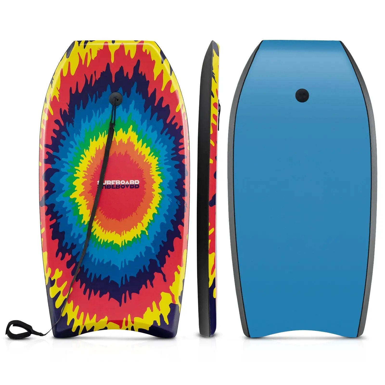 33/37/41 Inches Lightweight Body Board Boogie Board with EPS Core XPE Deck HDPE Bottom Multicolor3 by DirectDeals