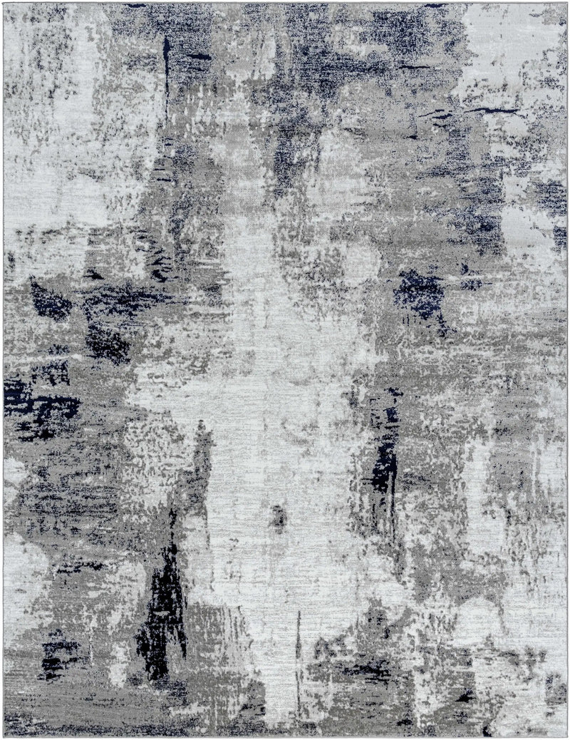 Limao Abstract Denim Area Rug - Clearance by Boutique Rugs