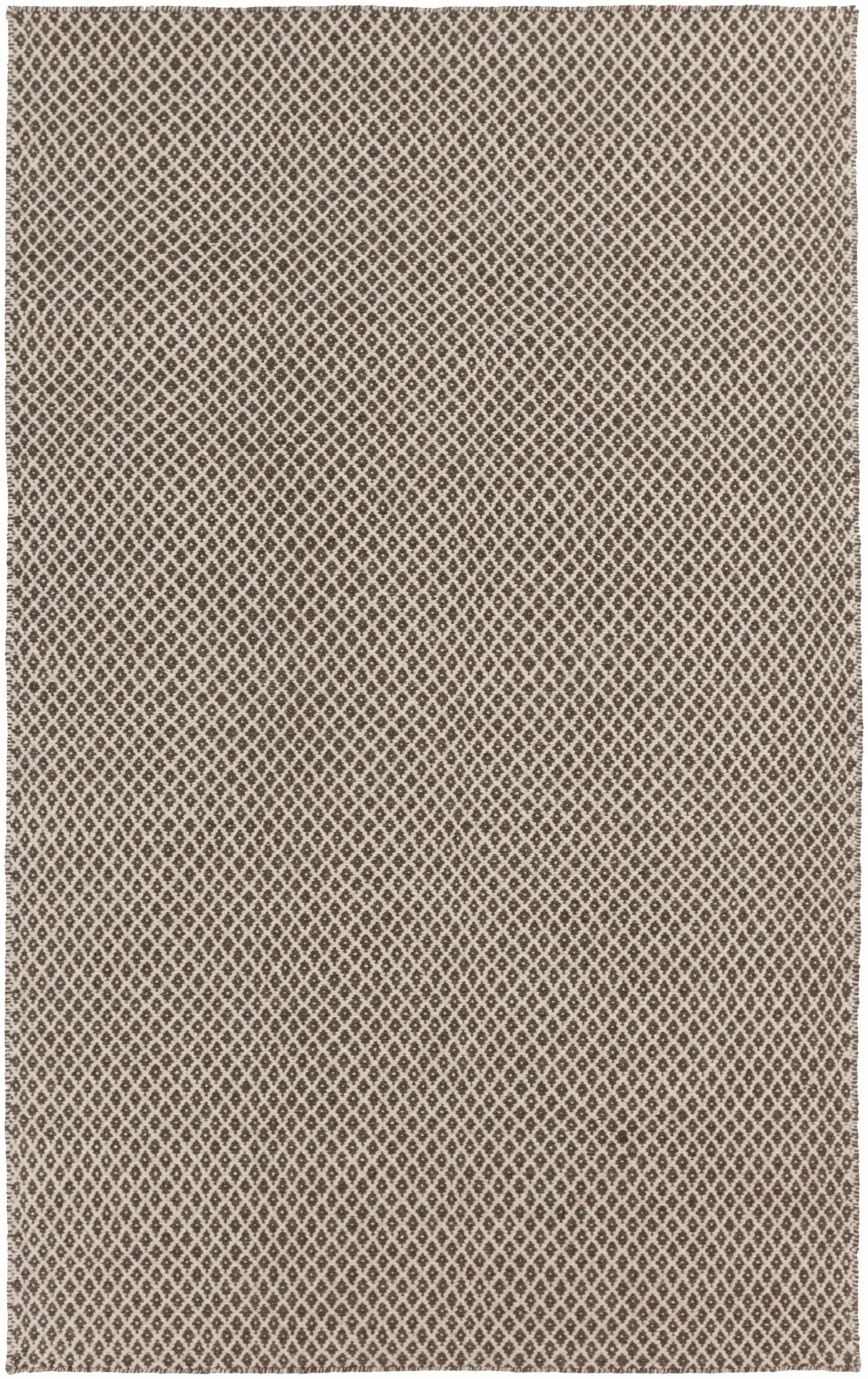 Lingo Brown Trellis Flatweave Rug - Clearance by Boutique Rugs