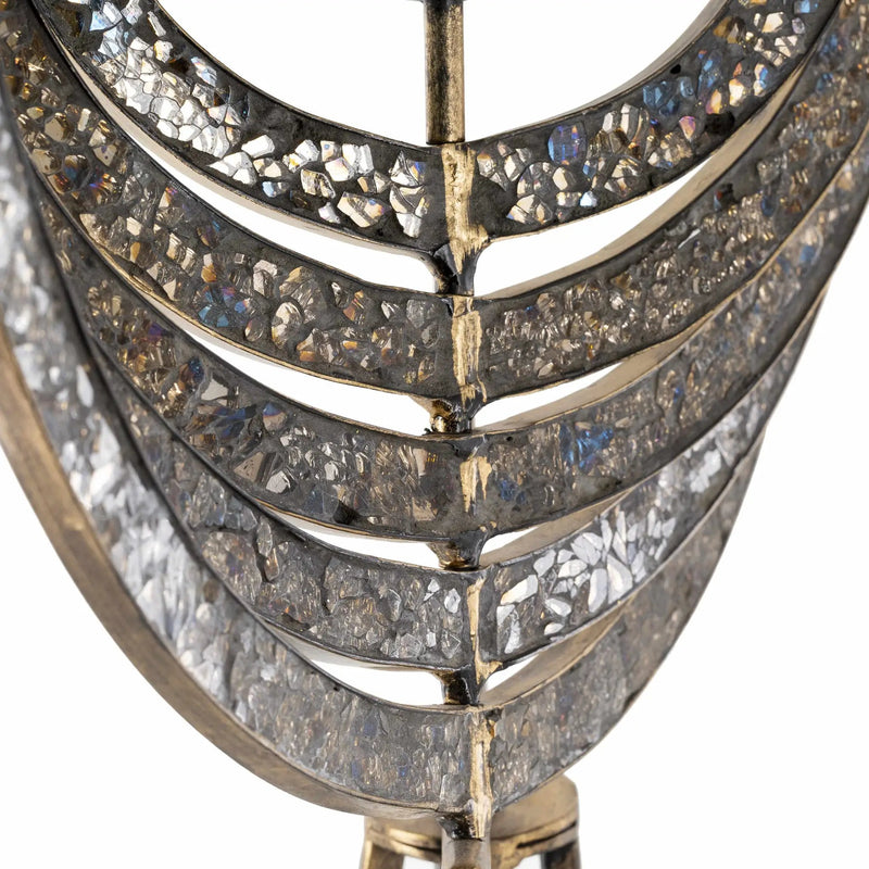 Linntown Antique Gold Circular Metal Sculpture - Clearance by Boutique Rugs