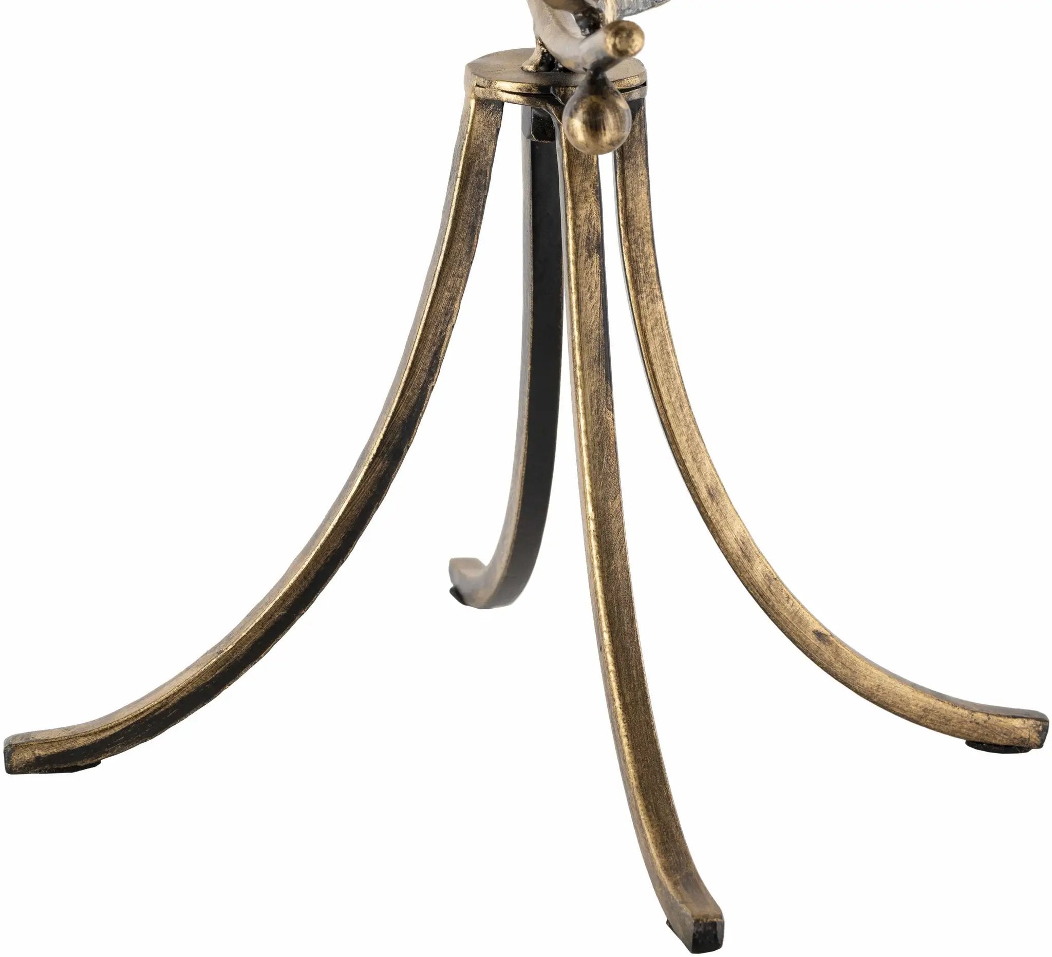 Linntown Antique Gold Circular Metal Sculpture - Clearance by Boutique Rugs