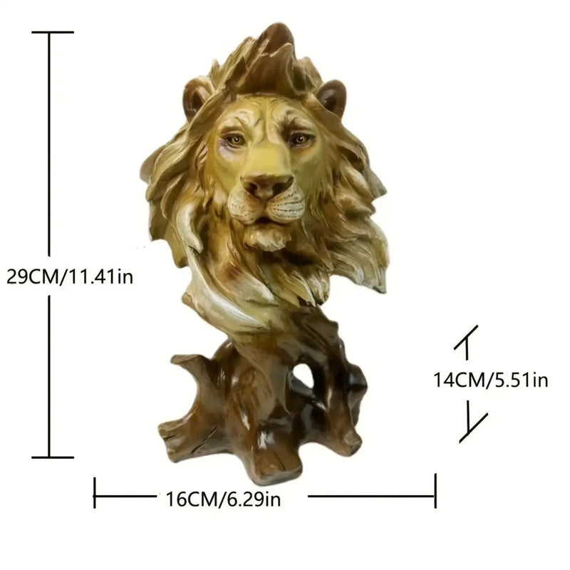 Lion Statue - Majestic Bronze Small by House Of Avana