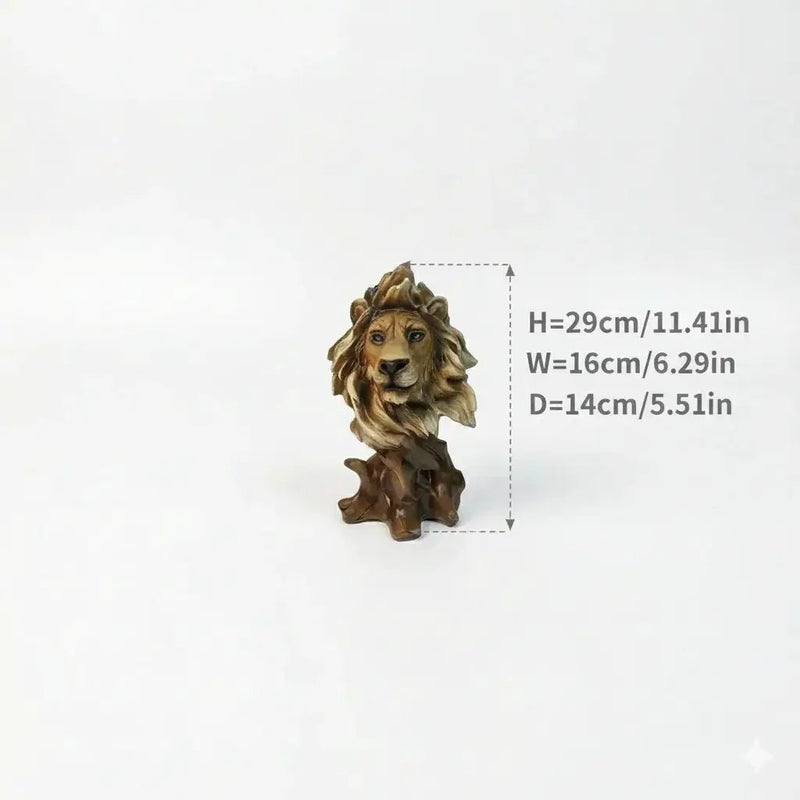 Lion Statue - Majestic Bronze Small by House Of Avana