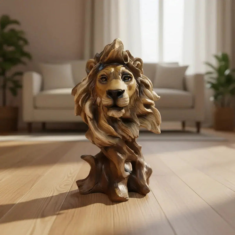 Lion Statue - Majestic Bronze Small by House Of Avana