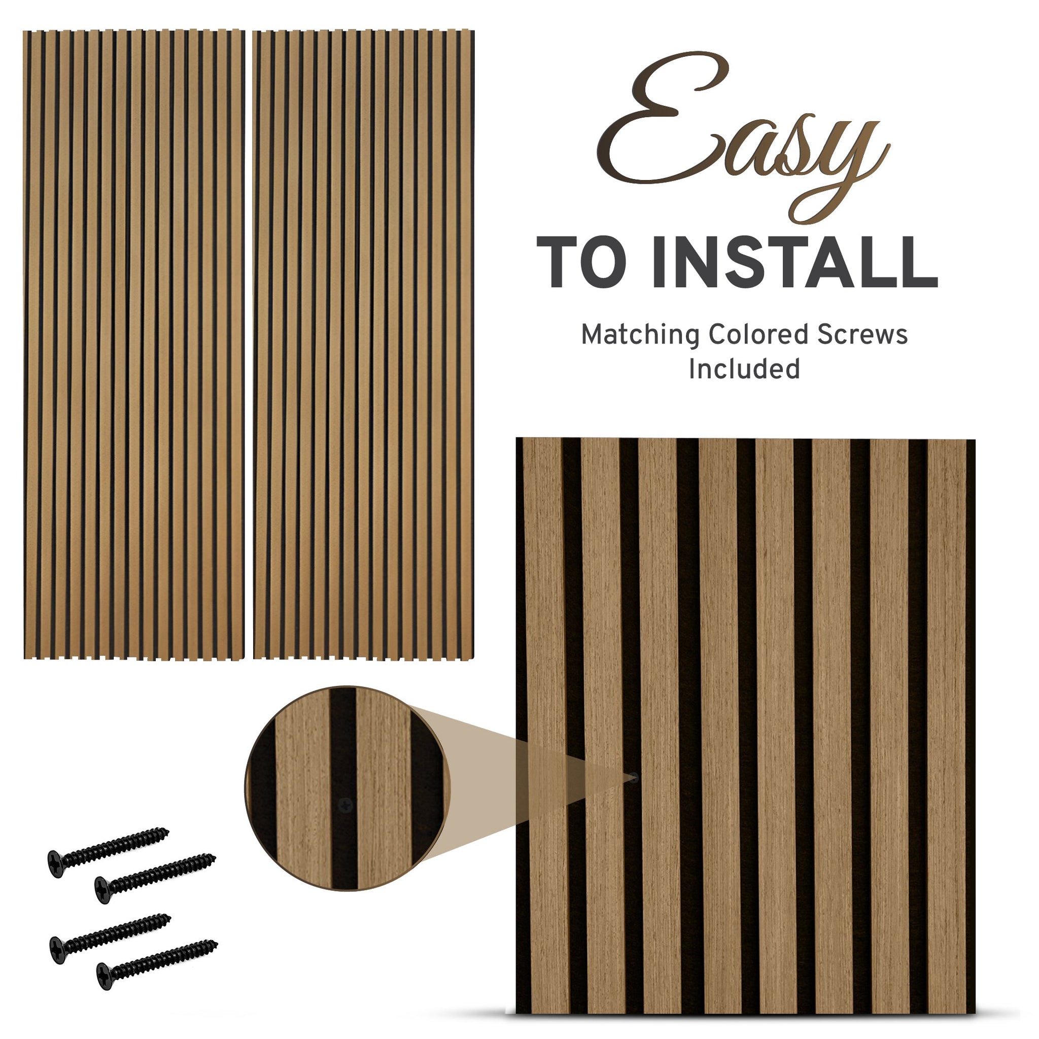 2-Pack Acoustic Wall Panels – Oiled Oak by Dogberrycollections
