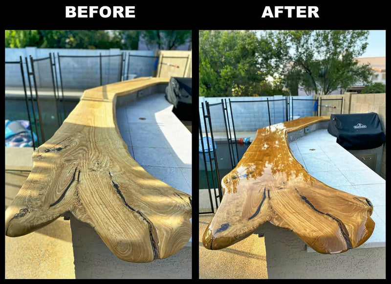 Bar Top and Table Top Clear Epoxy Resin 3 Gallons by UltraClear Epoxy