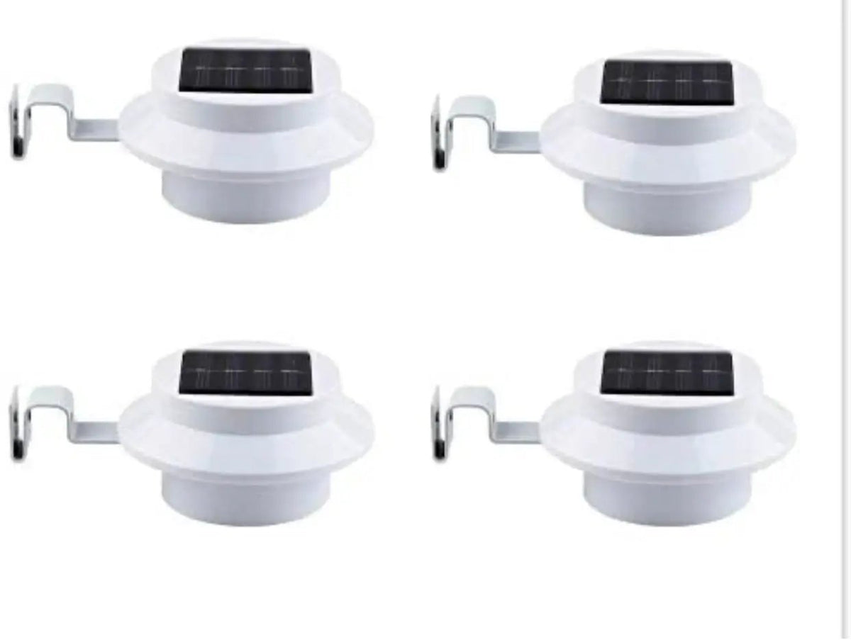 Living Accents Black Solar Powered LED Post Cap Fence Light 4 Pack by Outdoor Solar Outlet