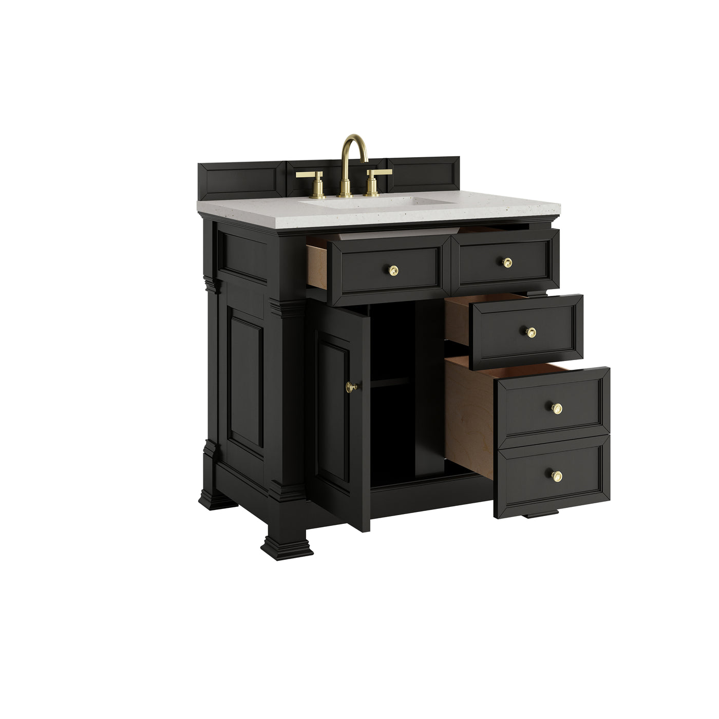 James Martin Brookfield 36" Single Bathroom Vanity, Black Onyx, view 22
