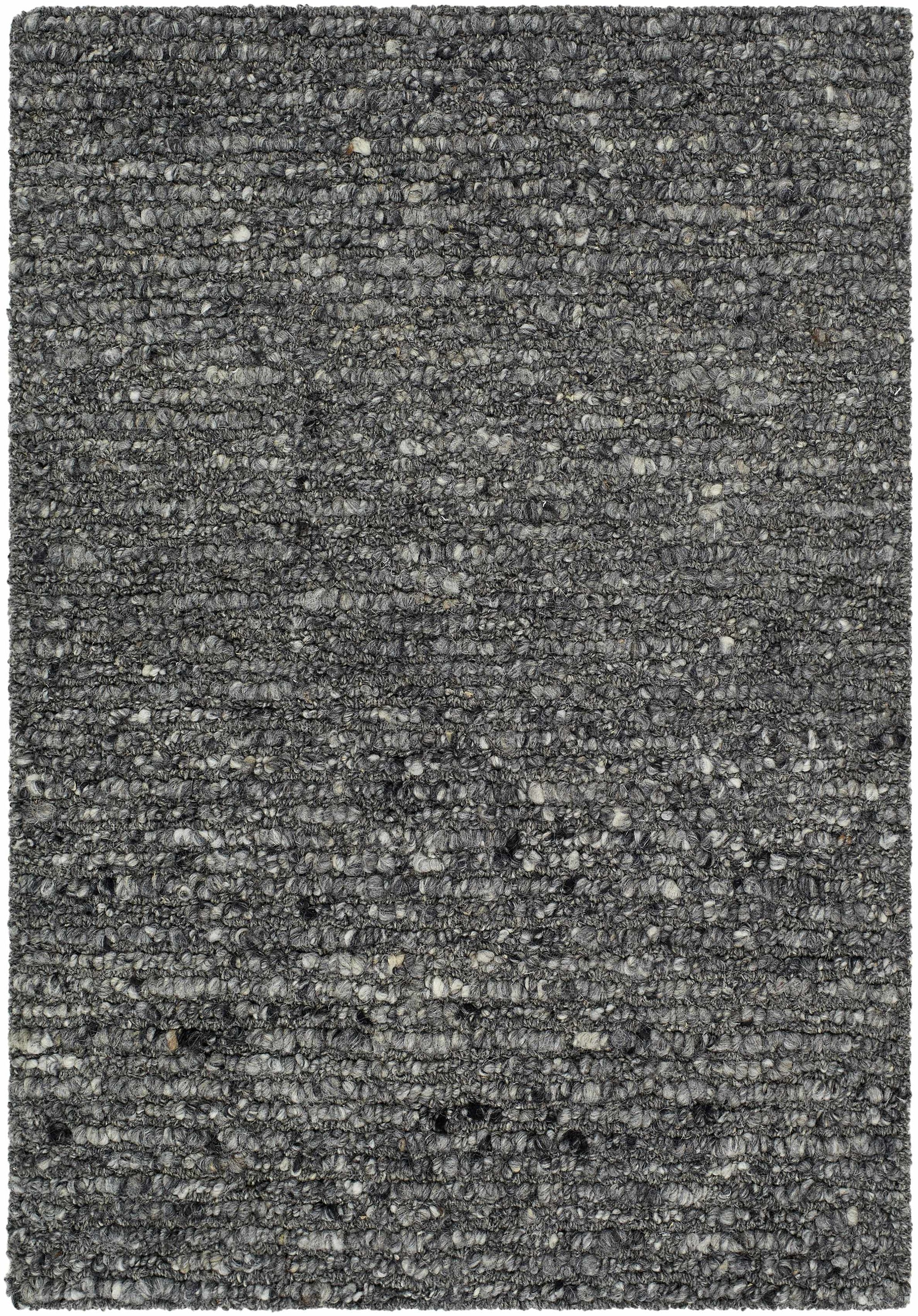 Winta Black Wool Area Rug by Boutique Rugs