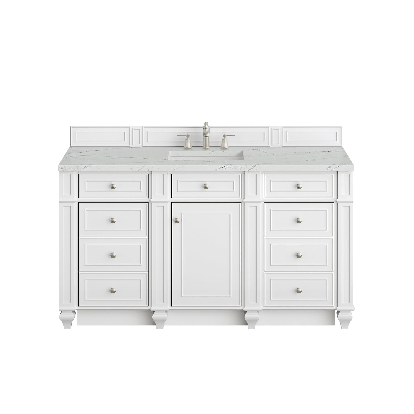James Martin Bristol 60" Single Bathroom Vanity, Bright White, view 33