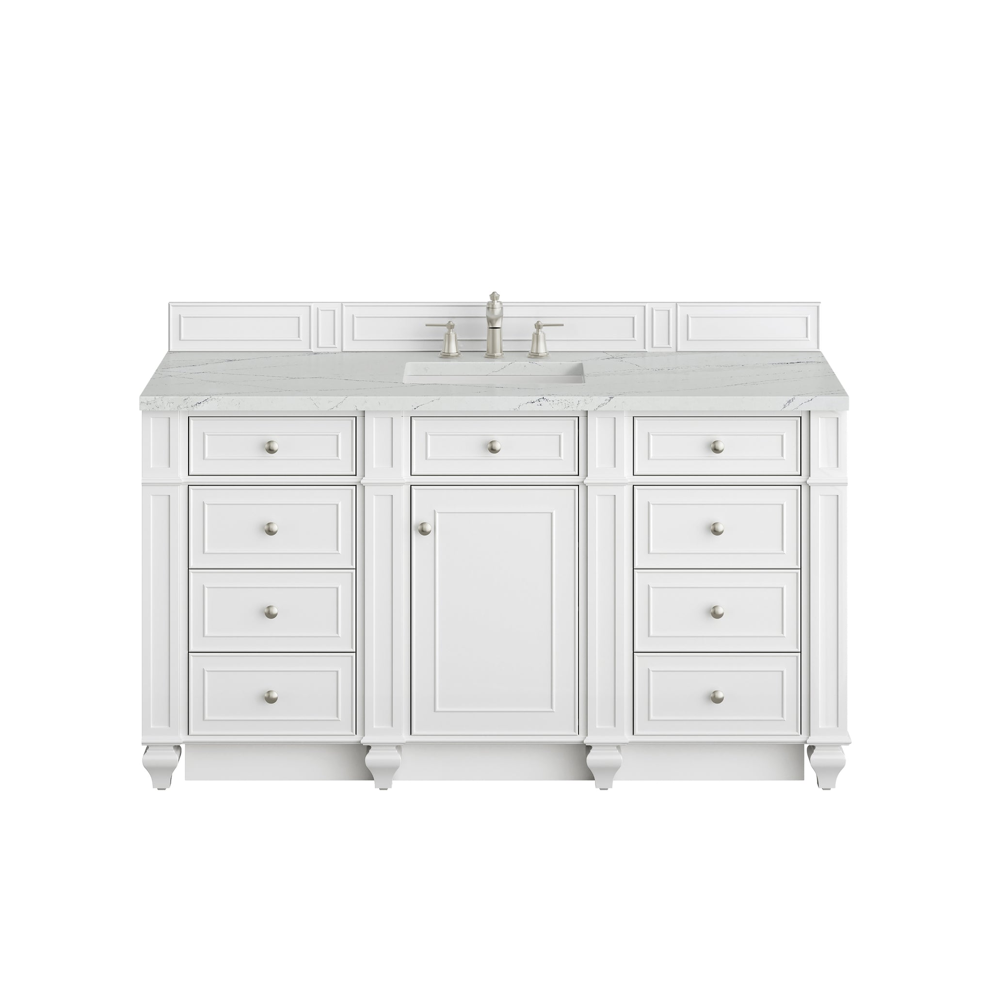 James Martin Bristol 60" Single Bathroom Vanity, Bright White, view 33