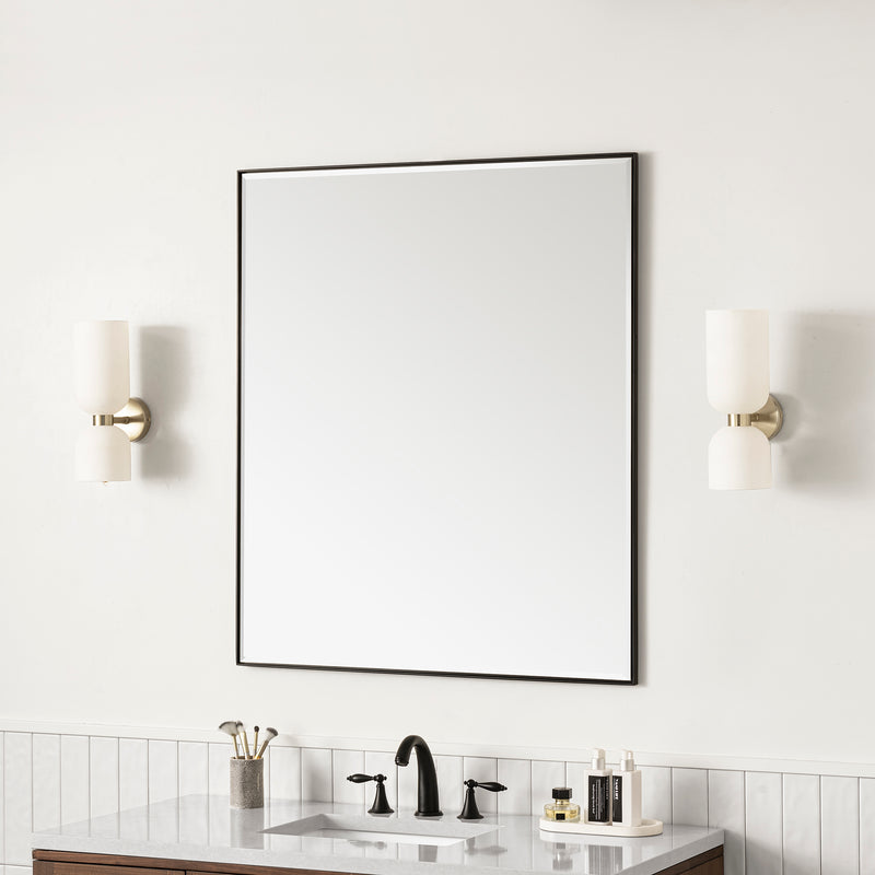 James Martin Rohe 36" Mirror, Matte Black, view 3