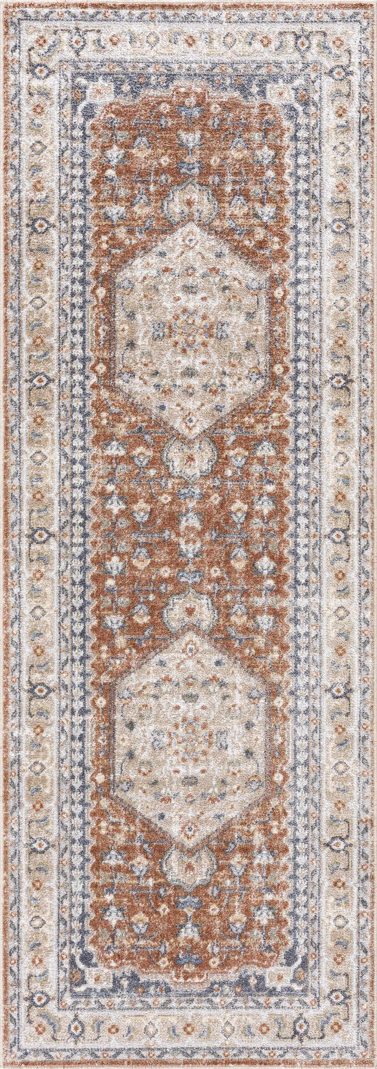 Gael Rust Boutique Washable Rug by Boutique Rugs
