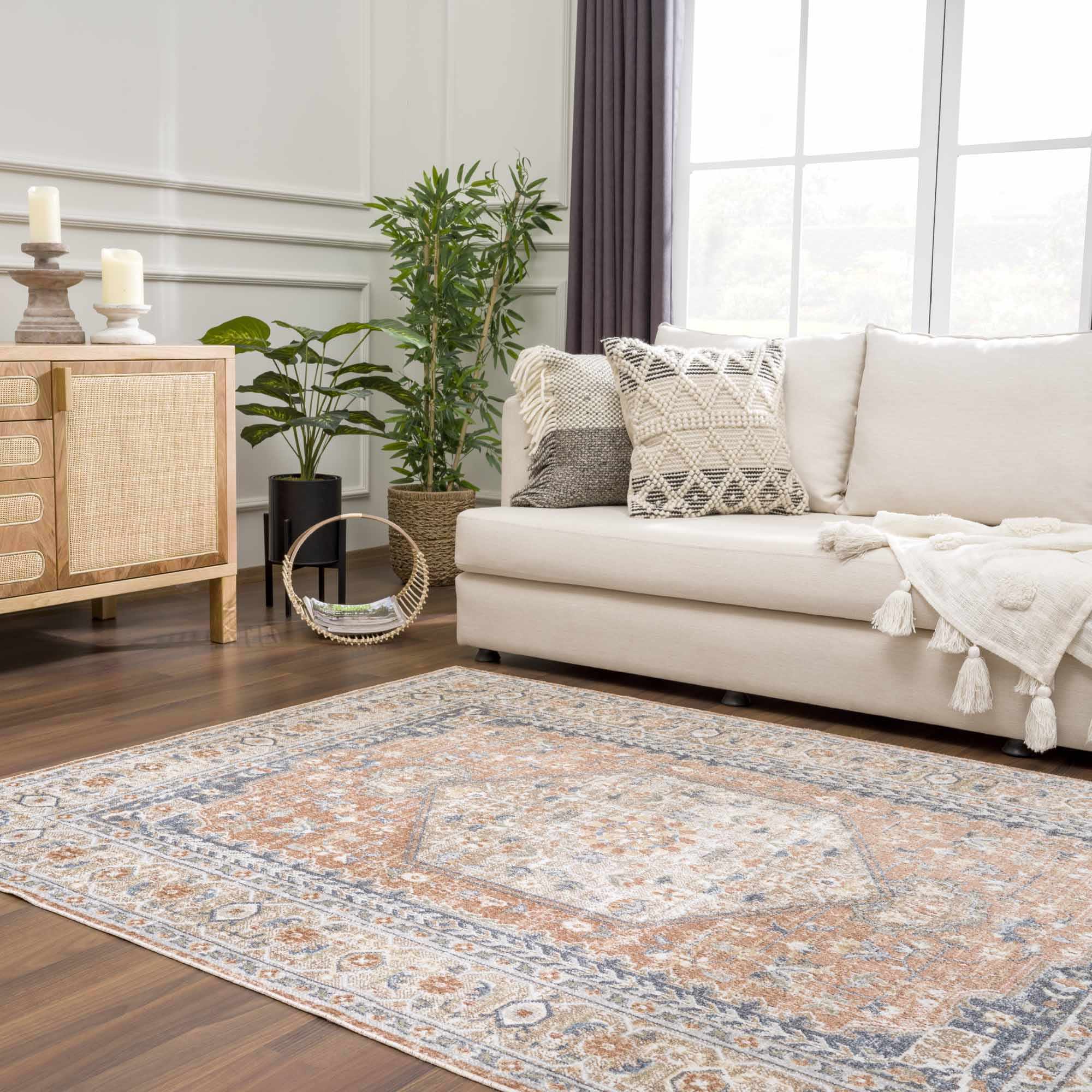 Gael Rust Boutique Washable Rug by Boutique Rugs
