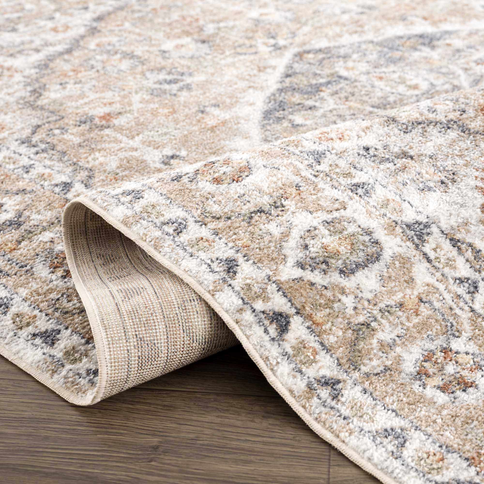 Hiti Beige Flat Pile Washable Rug by Boutique Rugs